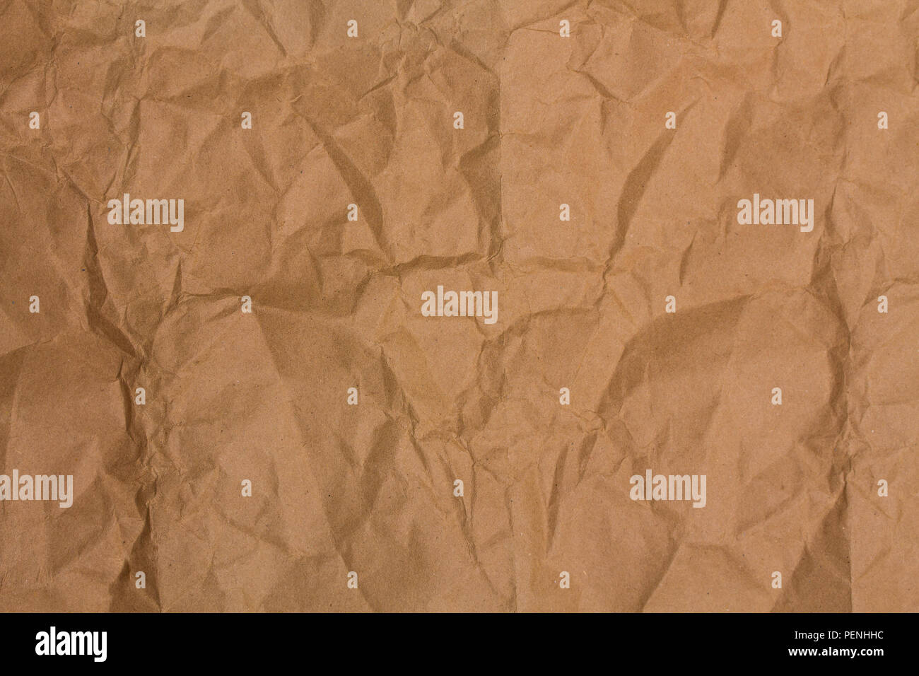 Schlecht zerknittertes Papier Stockfoto