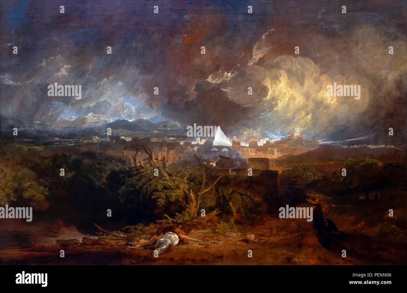 Die fünfte Plage in Ägypten, JMW Turner, 1800, Indianapolis Museum of Art, Indianapolis, Indiana, USA, Nordamerika Stockfoto