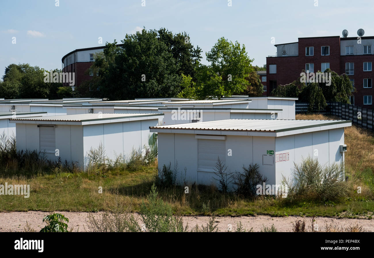 Deutschland Hamburg 16 Aug 18 Hauser Fur Fluchtlinge Stehen Auf Dem Gelande Eines Ehemaligen Fluchtling Schutz
