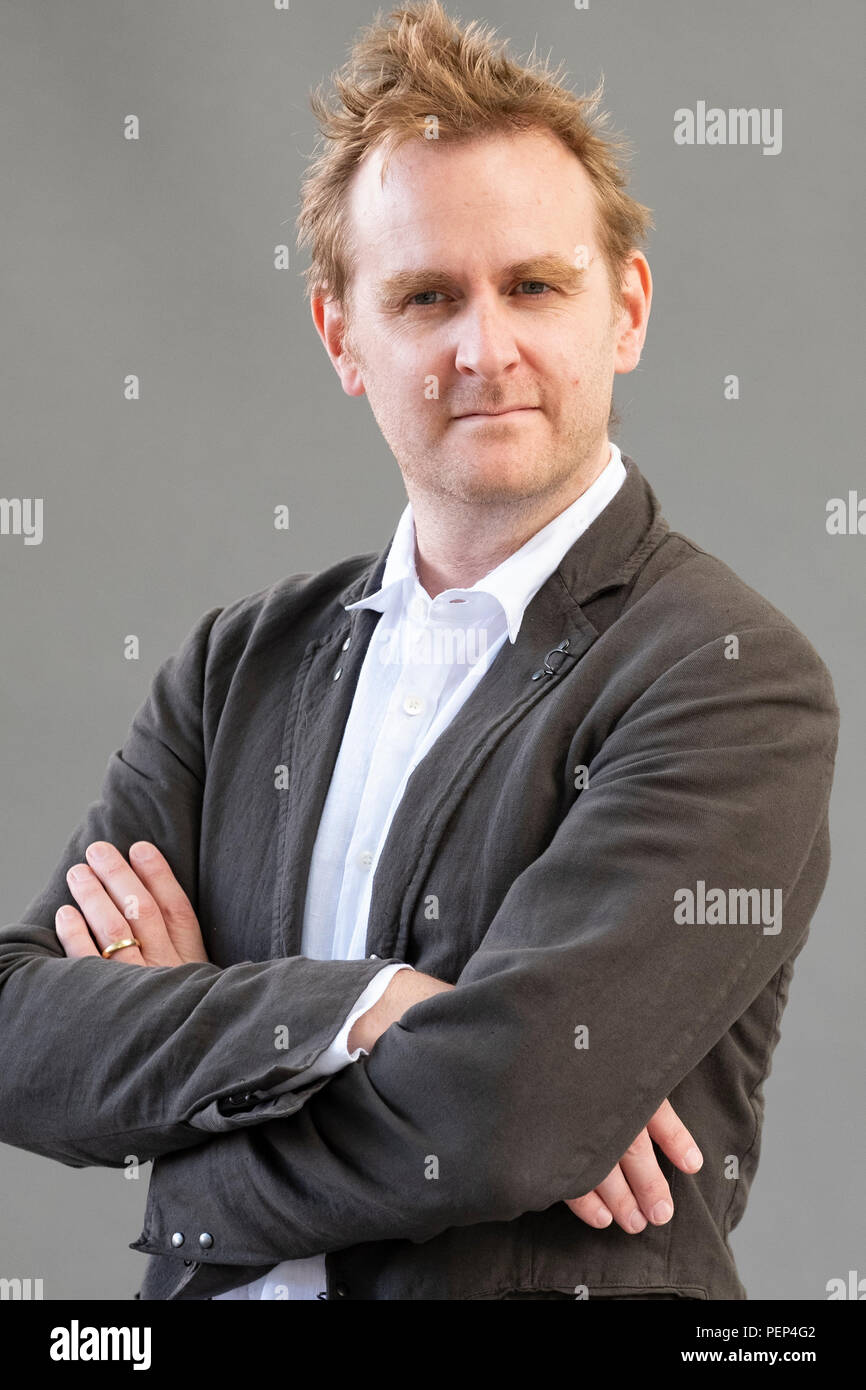 Edinburgh, Schottland, Großbritannien; 16. August 2018. Abgebildet; Nick Harkaway. Der britische Autor befasst sich mit der staatlichen Überwachung in seinem Buch 'Gnomon'. Stockfoto