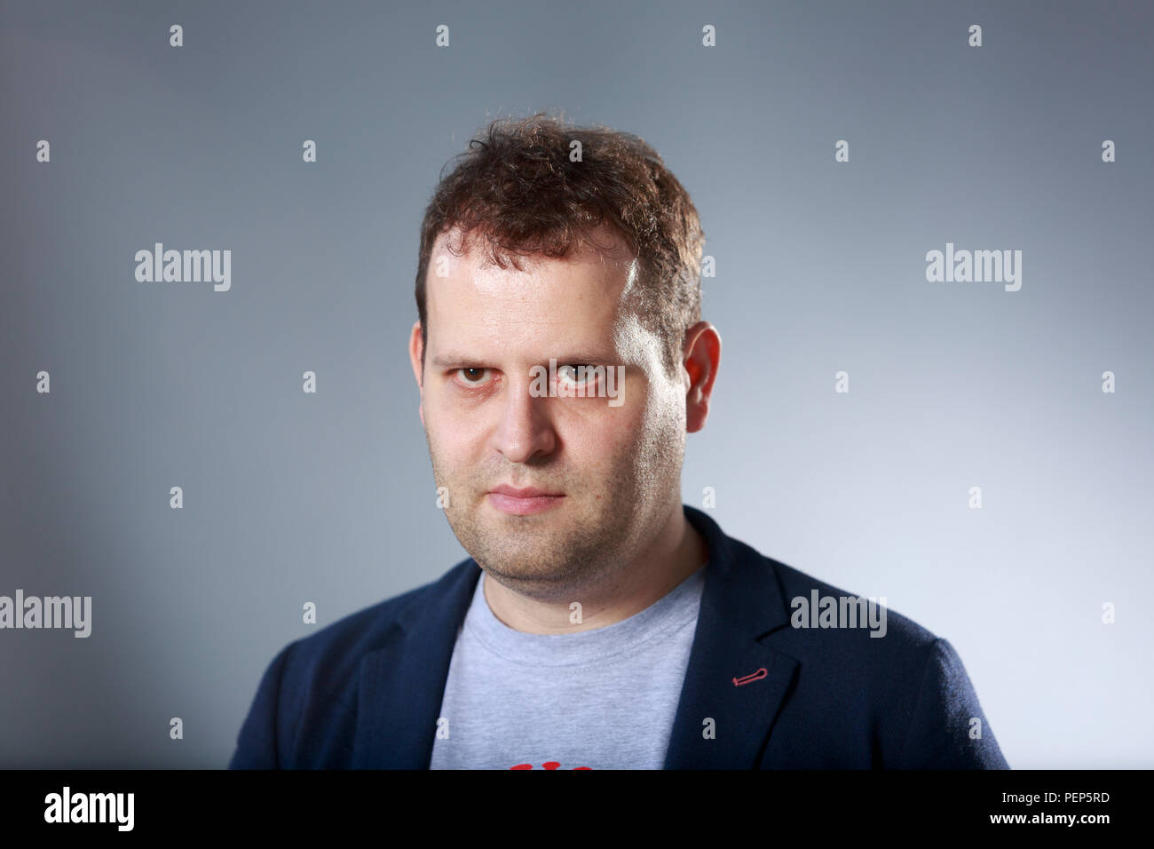 Edinburgh, Schottland. UK. 16. August 2018. Edinburgh International Book Festival. Im Bild: Adam Kay. Pako Mera/Alamy Leben Nachrichten. Stockfoto