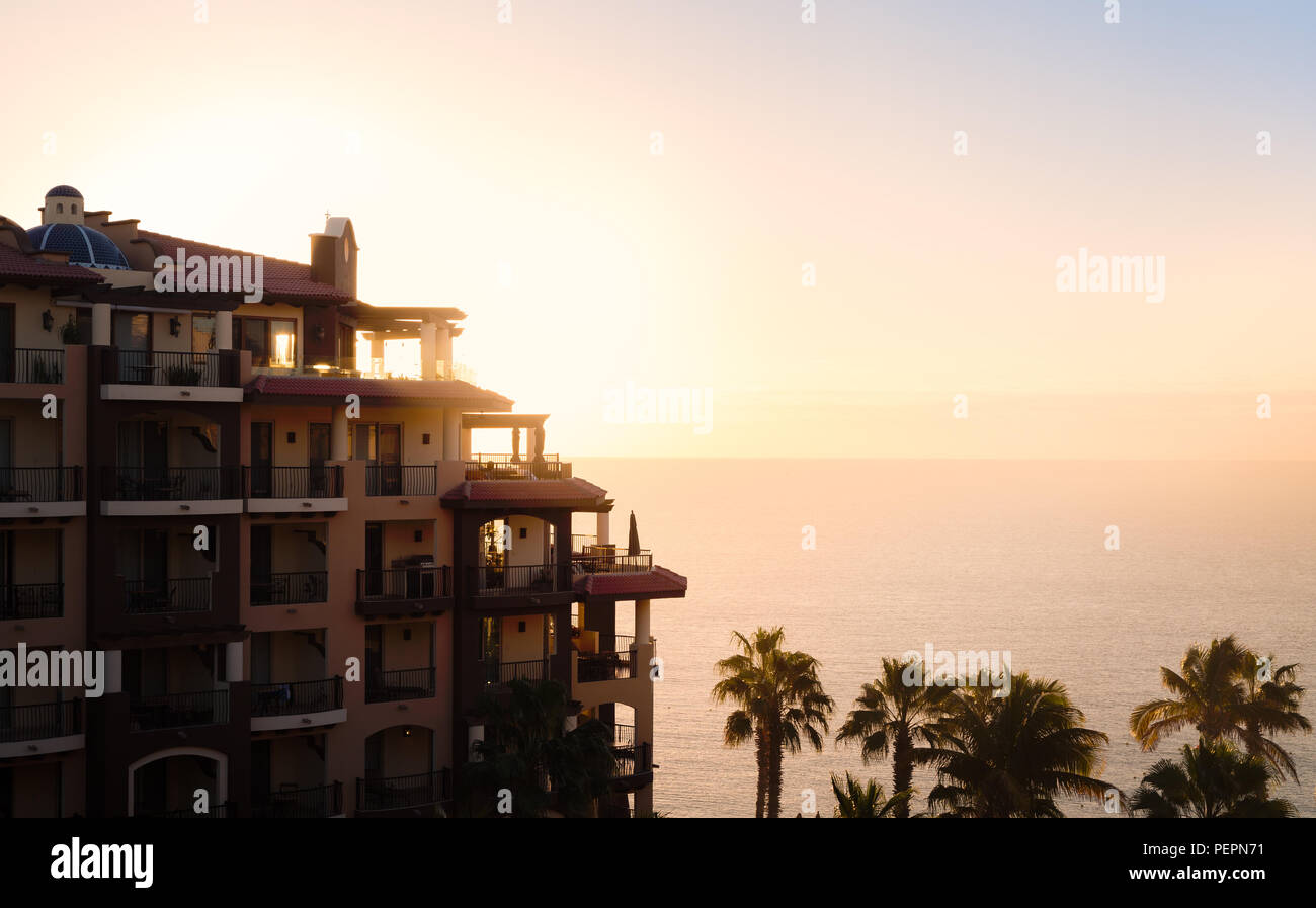 Blick von einem Hotel in Cabo San Lucas. Stockfoto