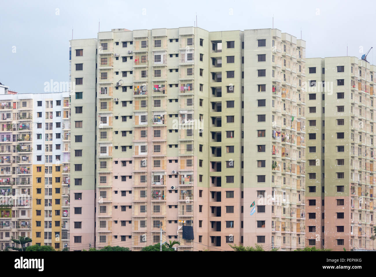 Dhaka Urbanisierung Stockfoto