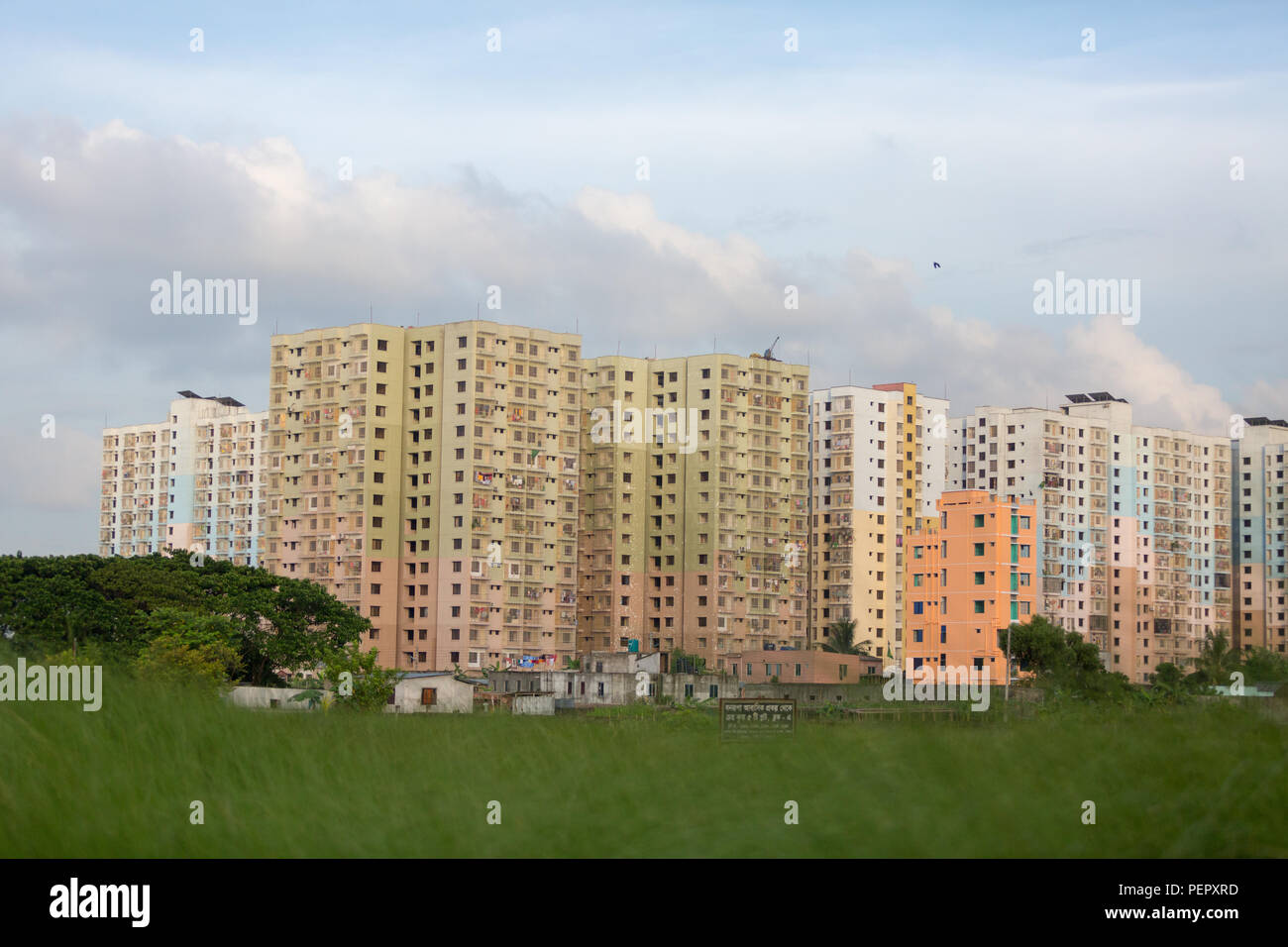 Dhaka Urbanisierung Stockfoto