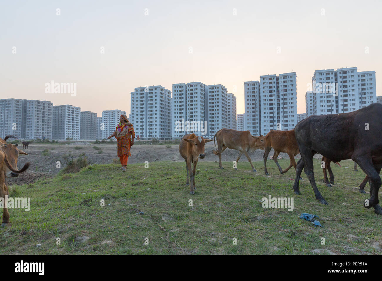 Wintersporturlaub Urbanigation, Dhaka, Bangladesch Stockfoto