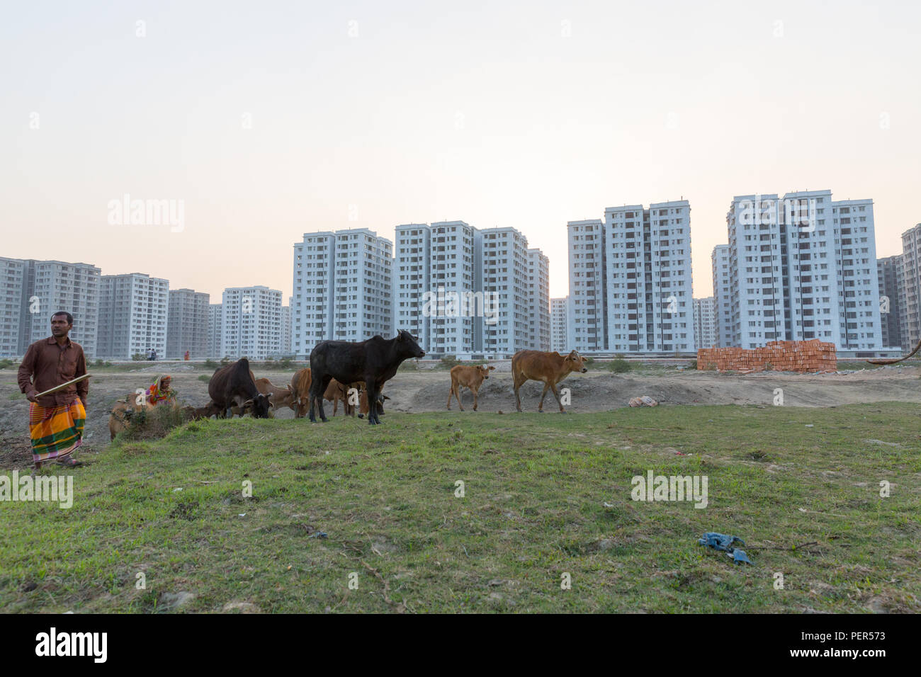 Wintersporturlaub Urbanigation, Dhaka, Bangladesch Stockfoto