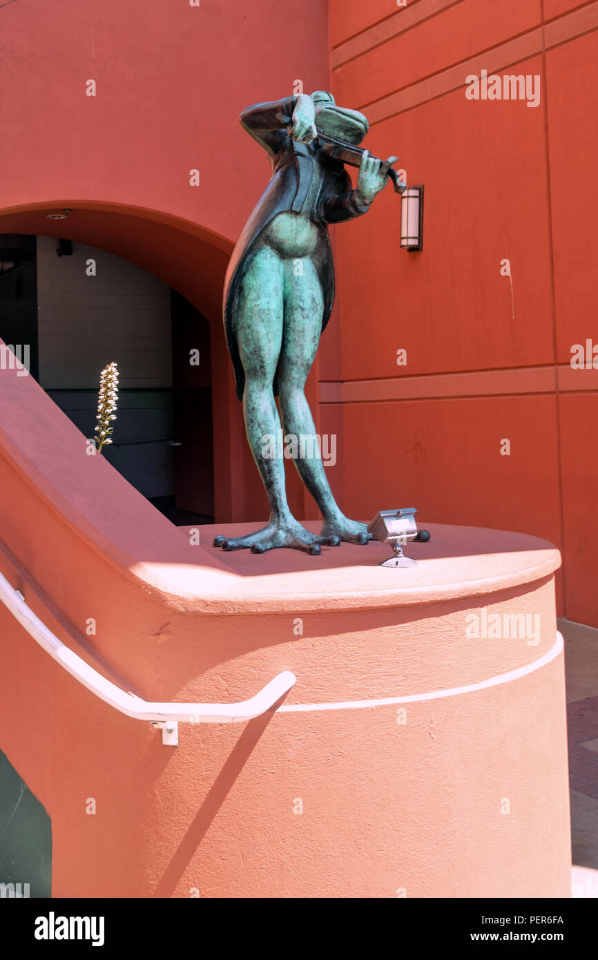 Lustige Skulptur im Gebäude Hof, Mercer Island, City, Washington, United States Stockfoto