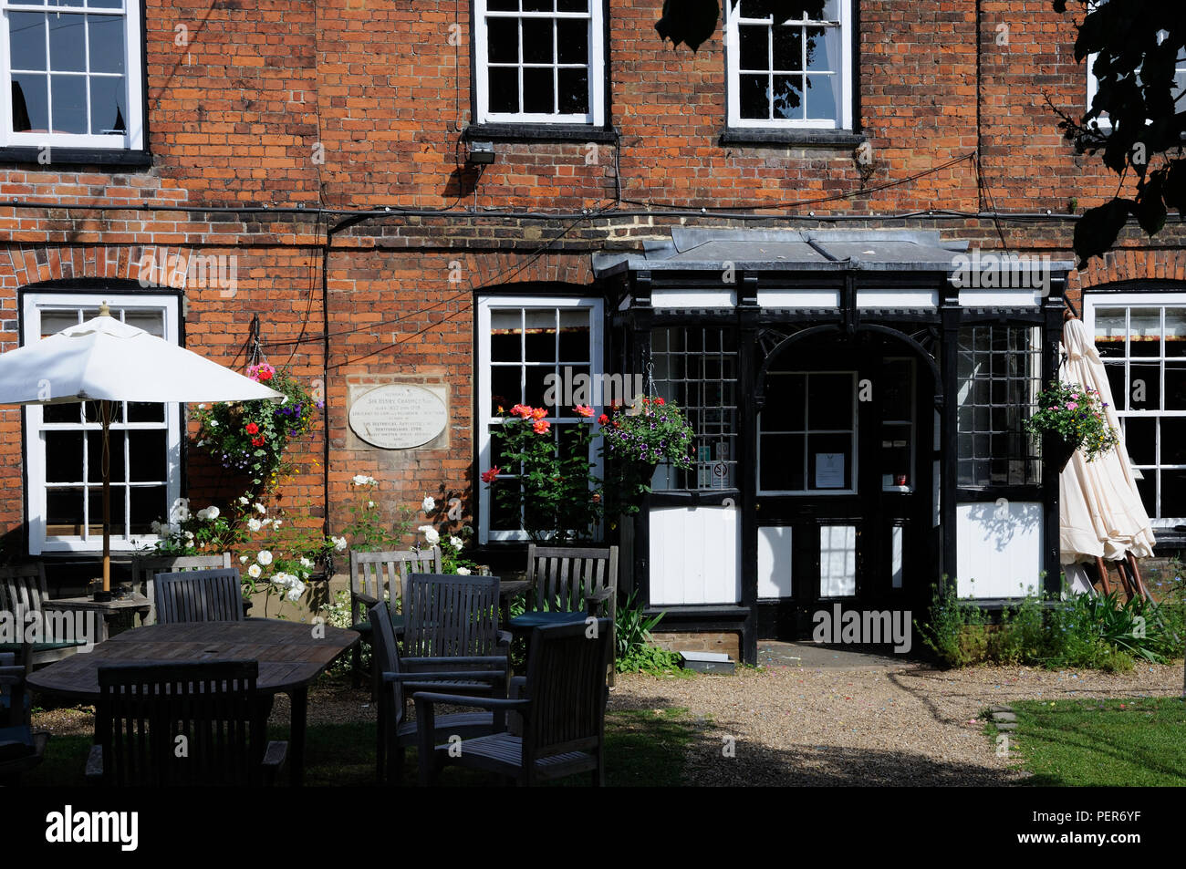 Der Lombard Haus, Hertford, Hertfordshire, war einst die Heimat von Sir Henry Chauncy, Autor der historischen Antiquitäten von Hertfordshire Stockfoto