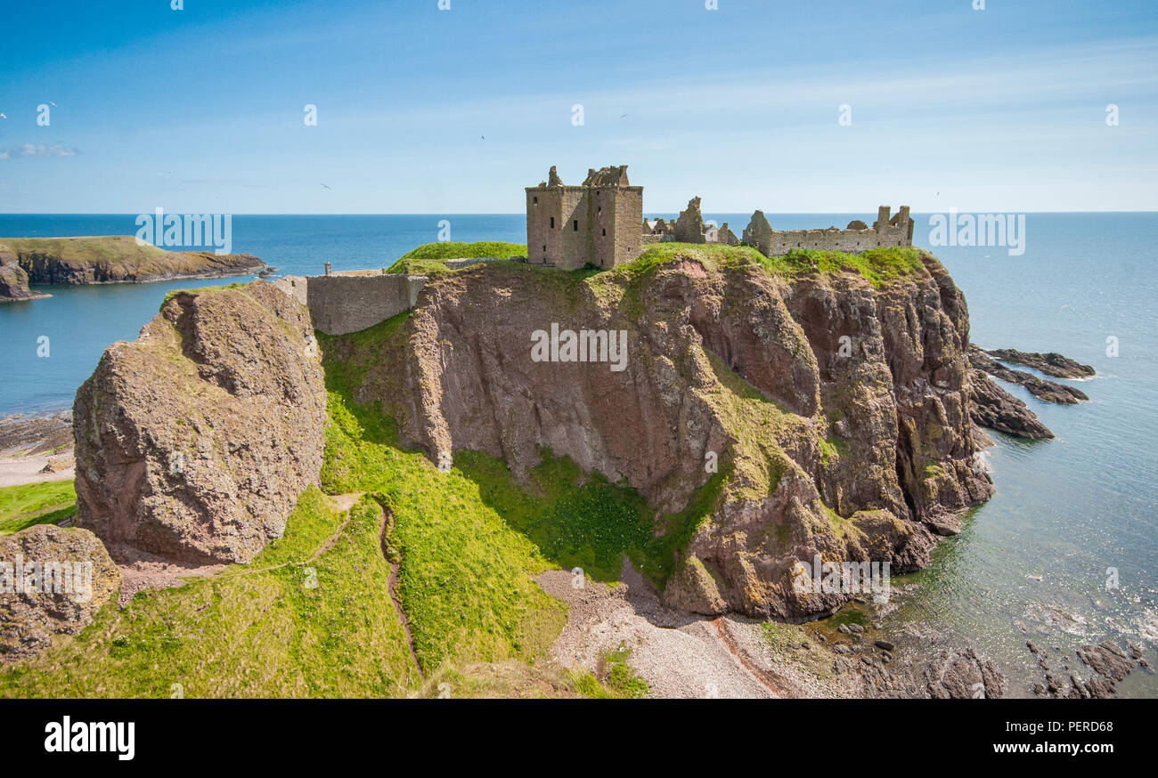 Dunnottar Castle in Aberdeenshire, Schottland. Stockfoto