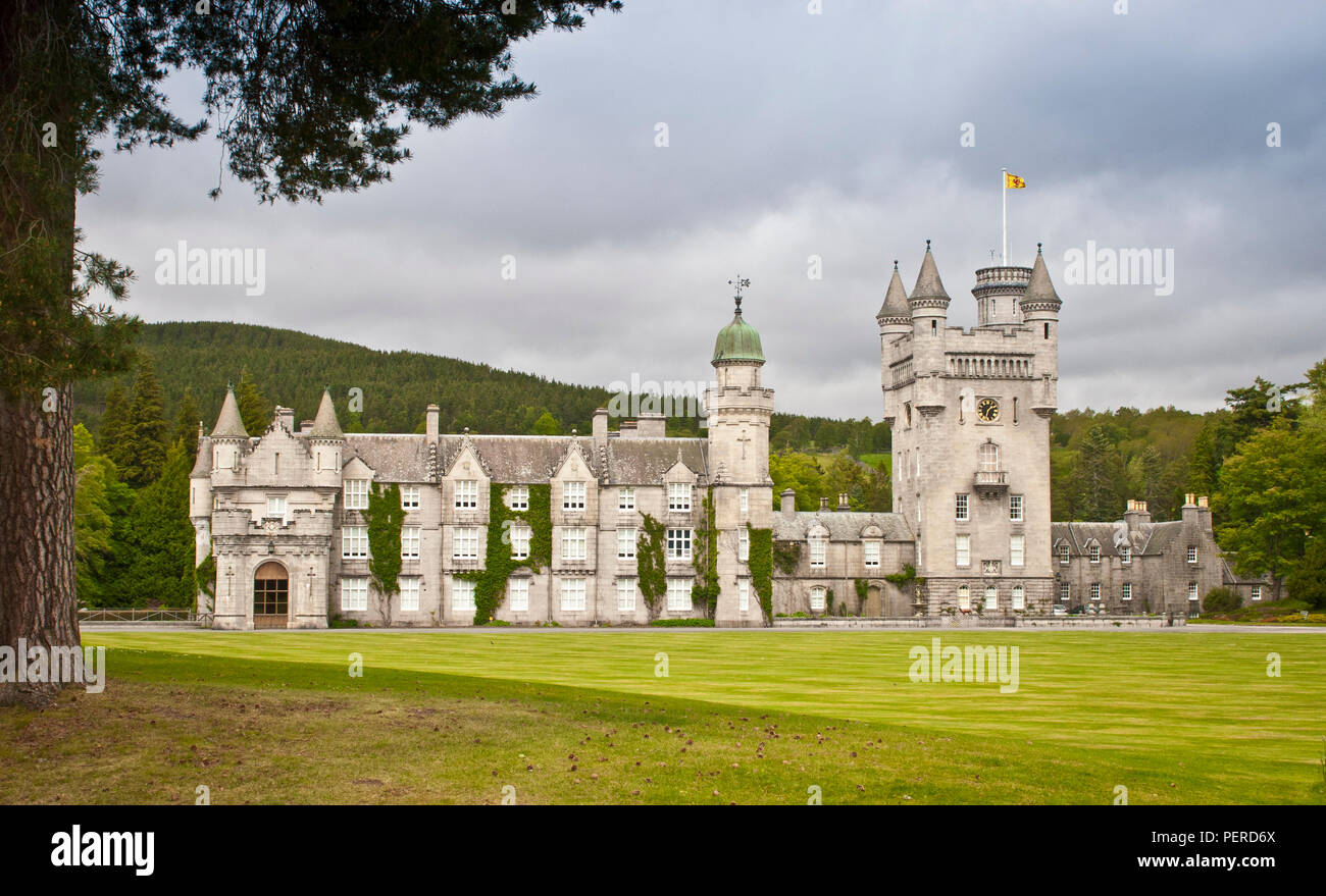 Balmoral Castle in Royal Deeside, Aberdeenshire, Schottland. Stockfoto