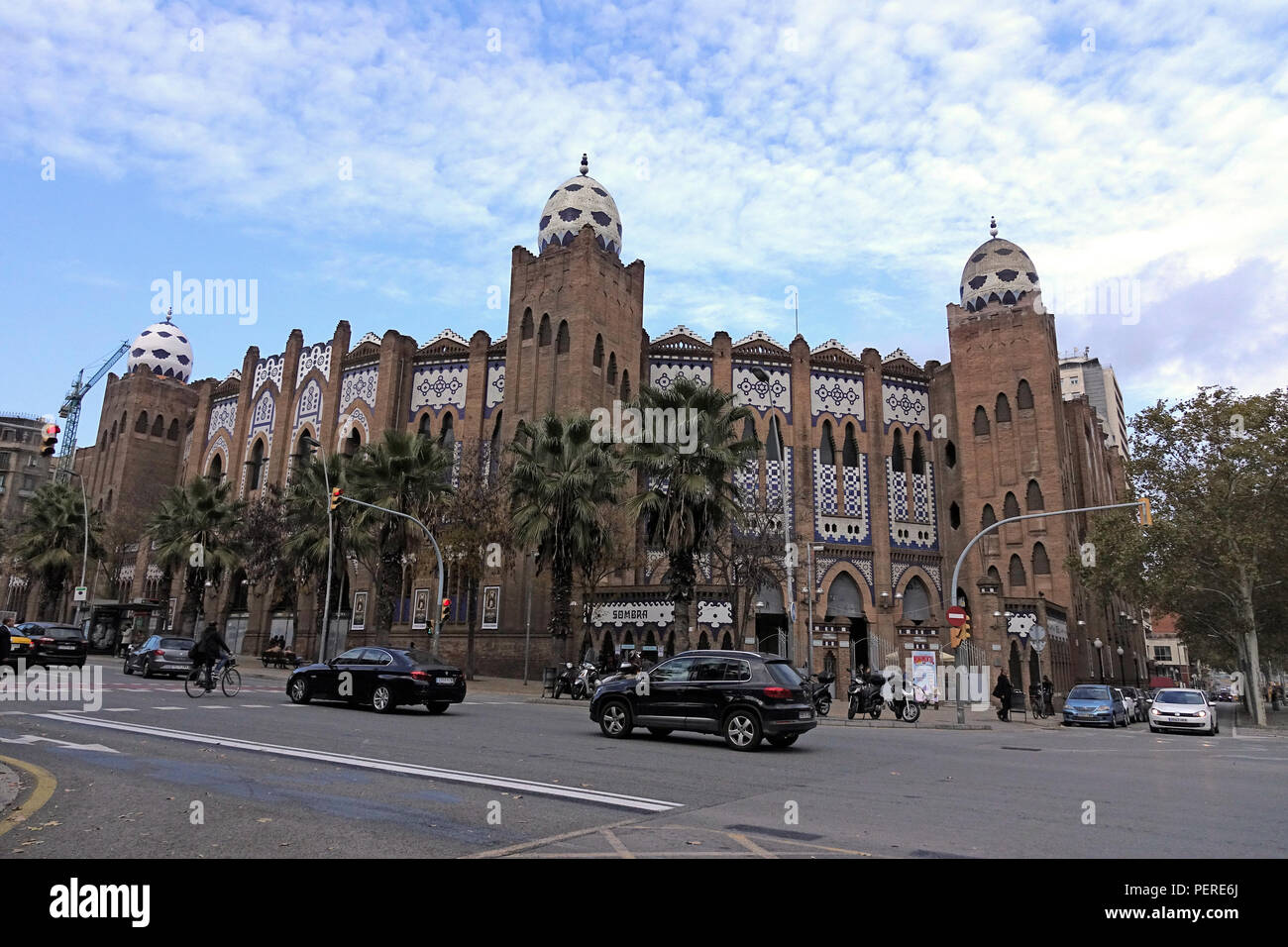 Die Plaza Monumental de Barcelona, auch bekannt als La Monumental war eine Stierkampfarena der letzten Stierkampf Arena zu Schließen in Katalonien Stockfoto