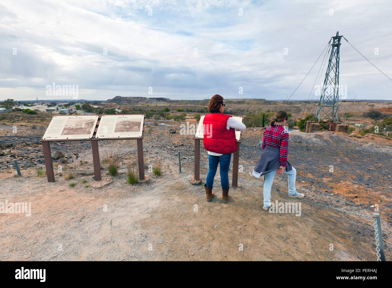 Die Minenstadt Broken Hill in New South Wales, Australien Stockfoto