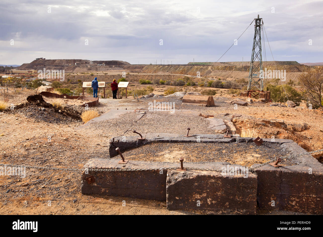 Die Minenstadt Broken Hill in New South Wales, Australien Stockfoto