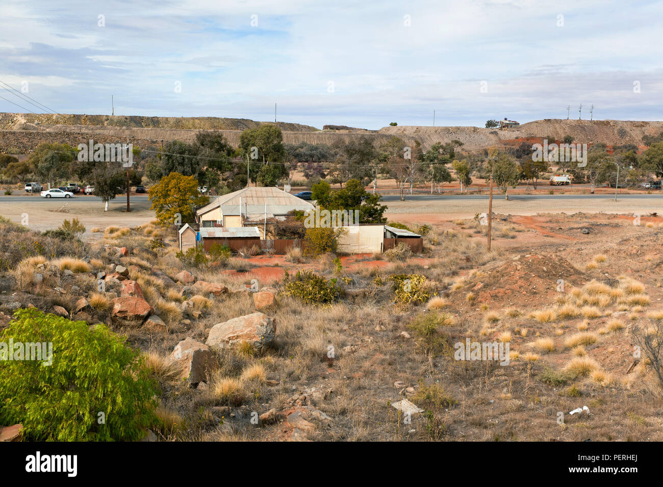 Die Minenstadt Broken Hill in New South Wales, Australien Stockfoto