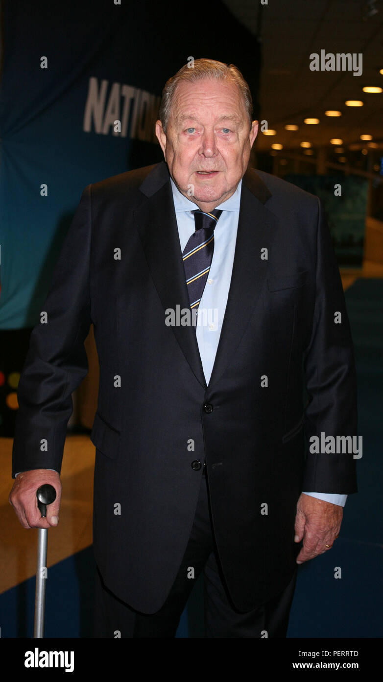 LENNART JOHANSSON Swedens ehemaliger Vorsitzender der UEFA 2012 Stockfoto