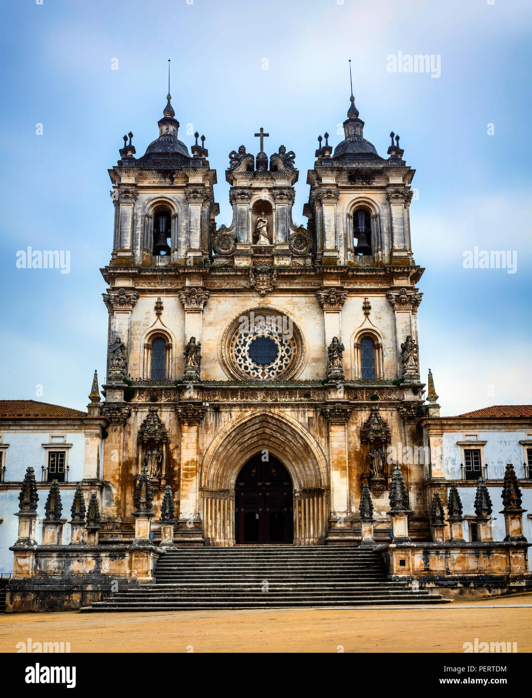 Beeindruckende Alcobaca Kloster, landmarf von Portugal Stockfoto