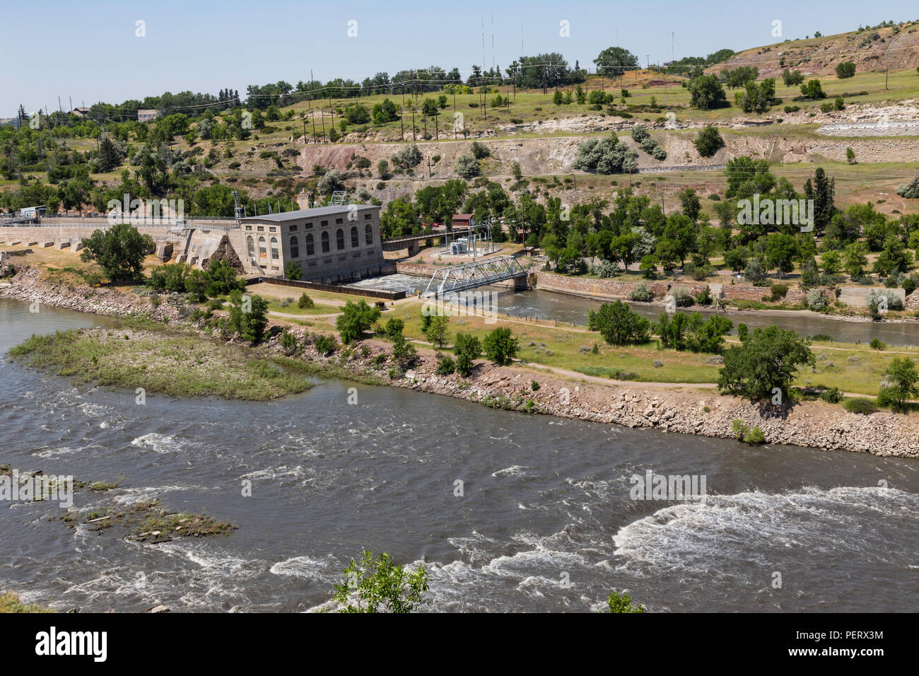 Die Missouri River in Great Falls, Montana, USA Stockfoto