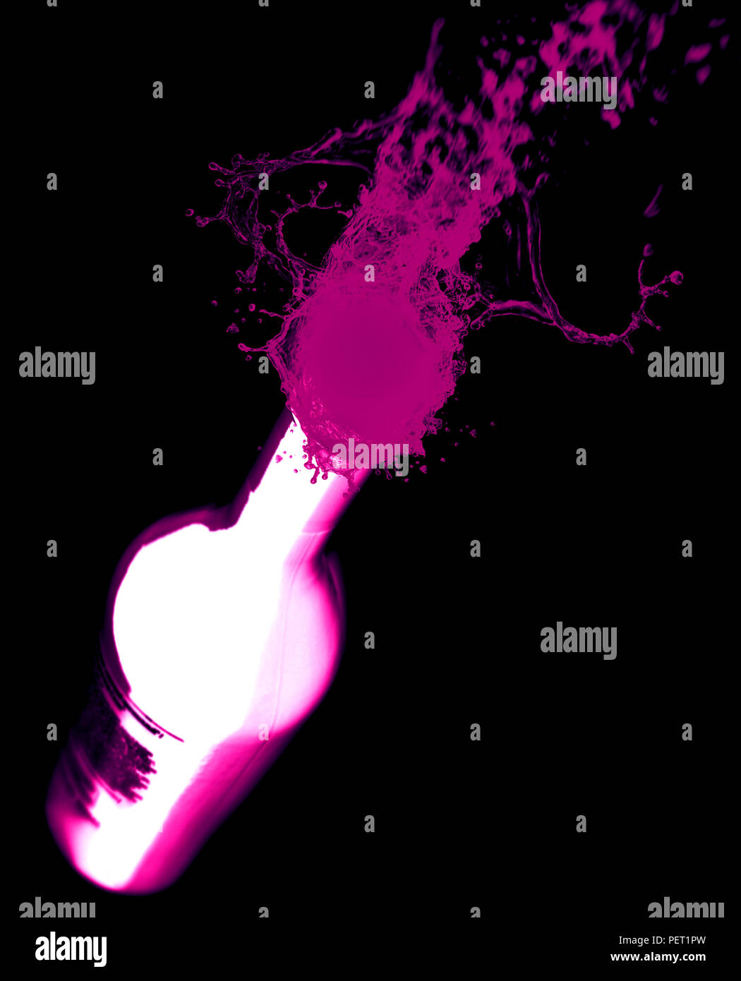 Abstrakte geöffnet Energy Drink. Stockfoto