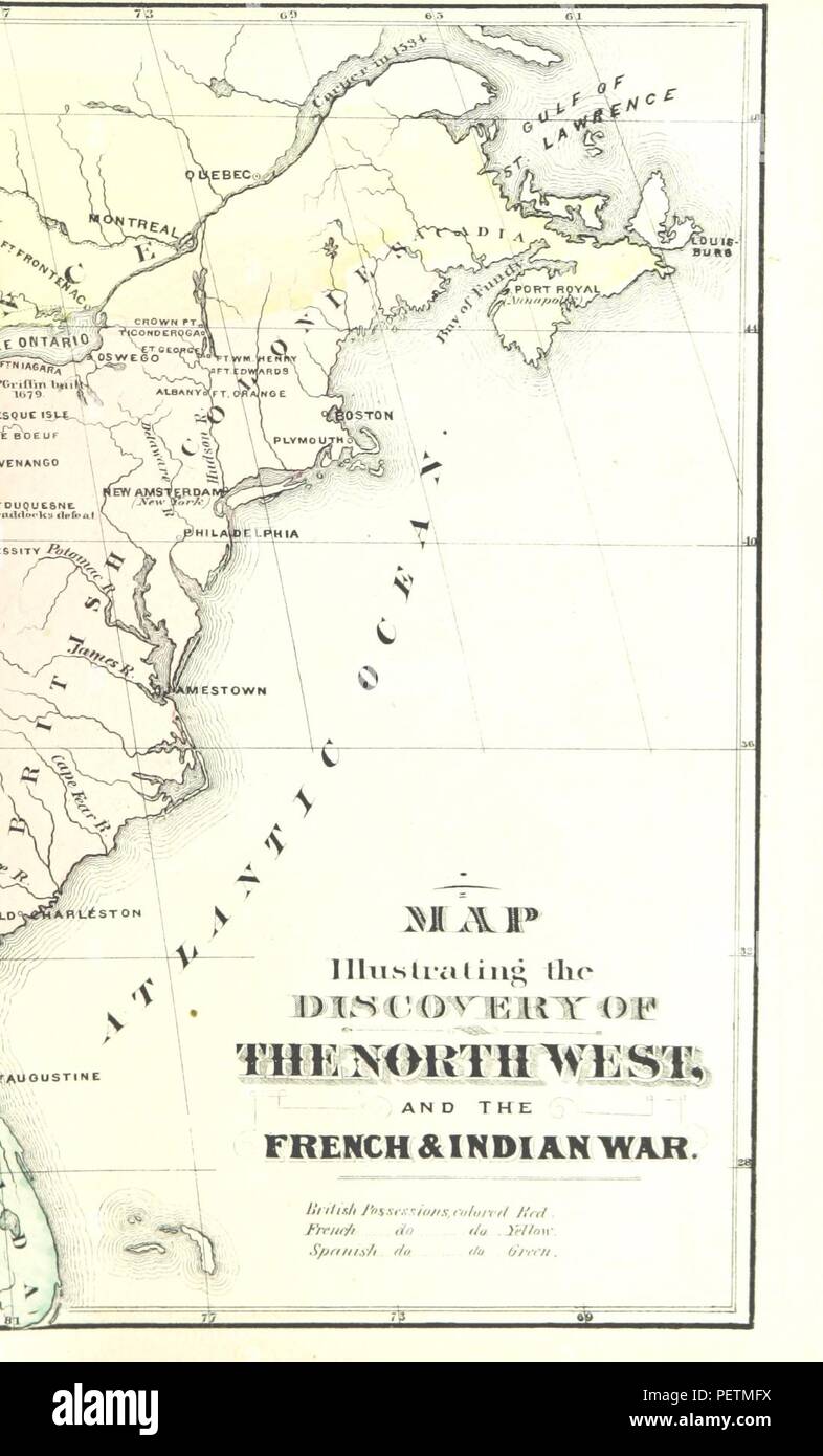 Historisches Archiv Bild von Seite 95 "Die Entdeckung und Eroberung des Nordwestens. Auch die frühe Geschichte von Chicago, Detroit, Vincennes, St. Louis, etc. [mit Platten und Karten.] (Washington's Zeitschrift für eine Tour zu den Ohio, 1753. W6337. Stockfoto