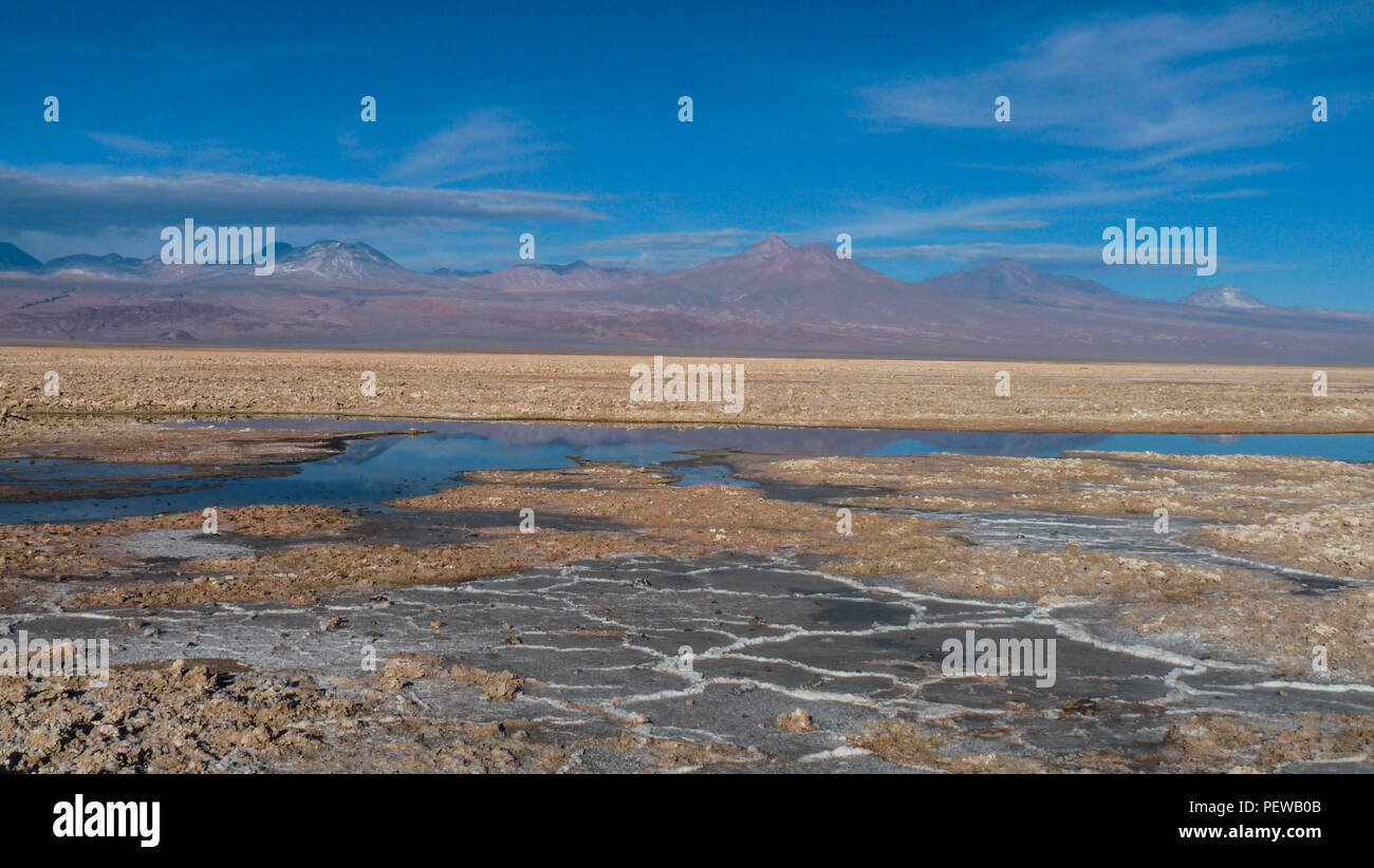 Querformat von der bergigen Region Atacama im Norden Chiles Stockfoto