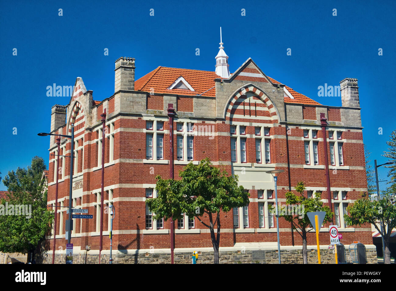 Fremantle Technische Schule Süd Terrasse Stockfoto Fremantle Technische Schule Süd Terrasse Stockfoto