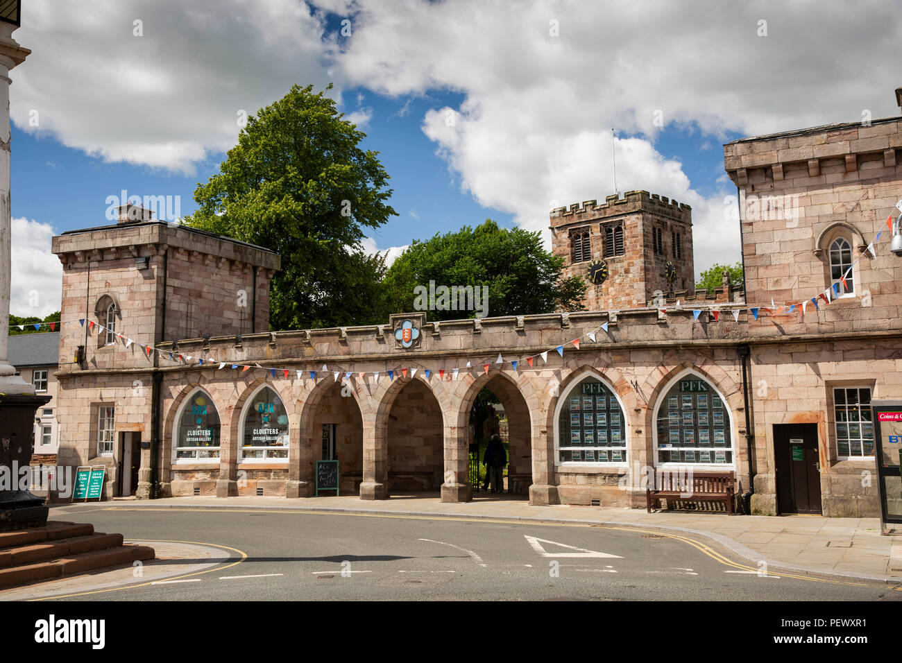 UK, Cumbria, Eden Valley, Appleby, Boroughgate, 1811 Klöster außerhalb St Lawrence's Kirche Stockfoto