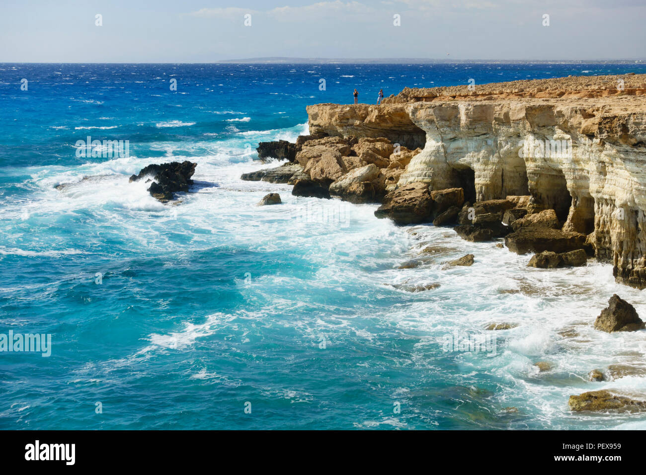 Offene See bei Cava Gkreco, Greco, Zypern Stockfoto