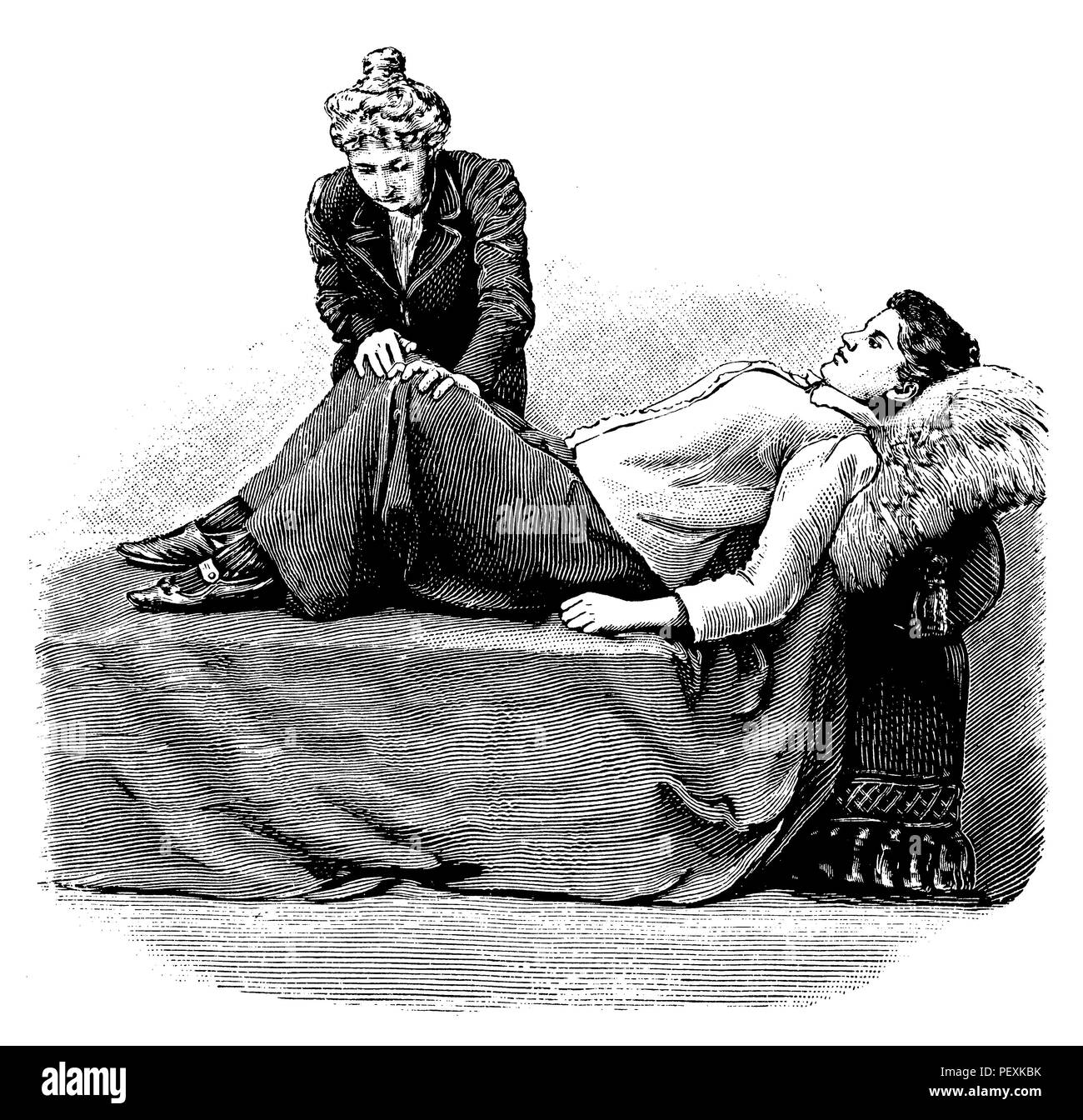 Knie ausbreiten, 1905 Stockfoto
