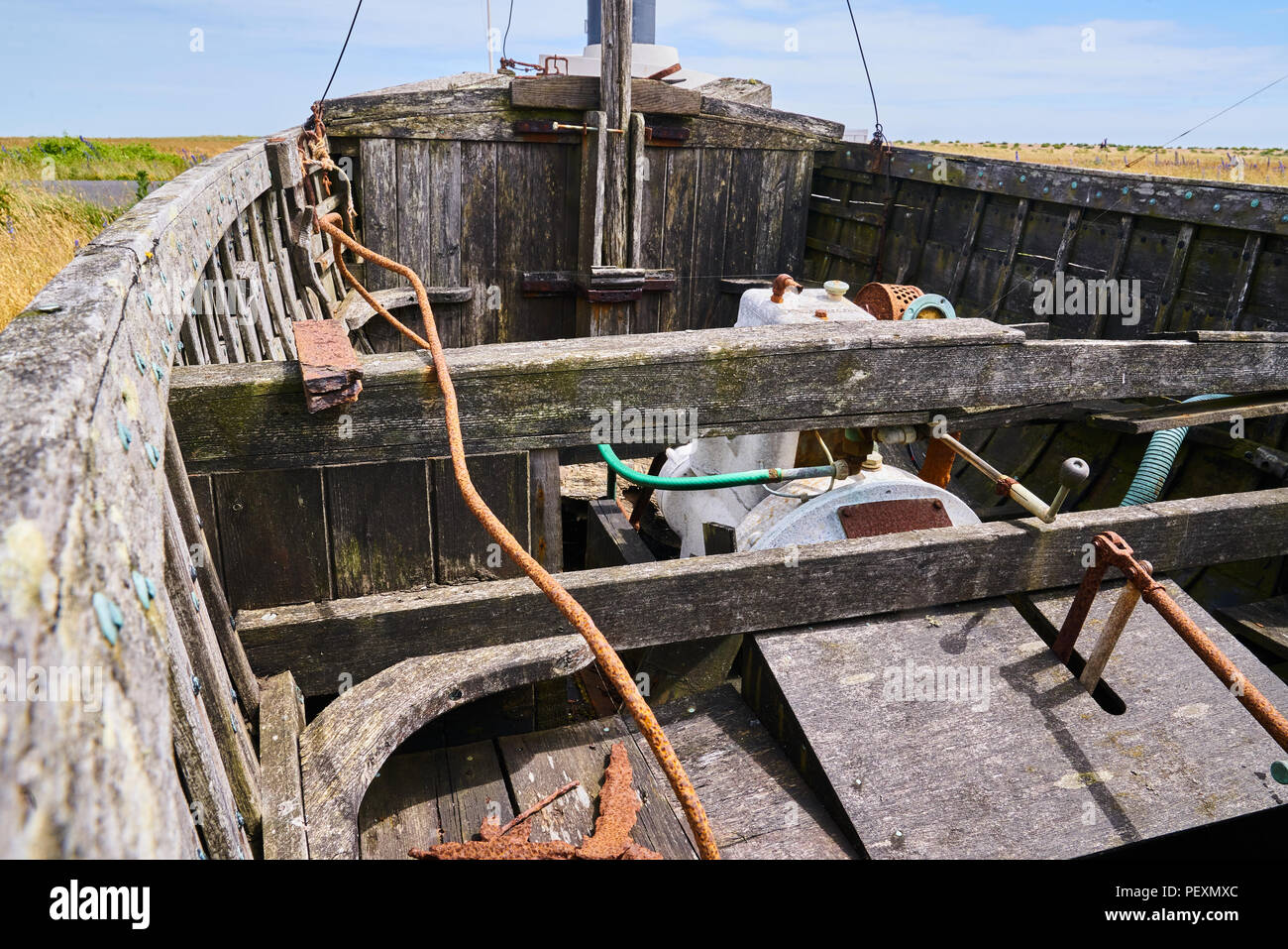 Angelboot/Fischerboot Stockfoto