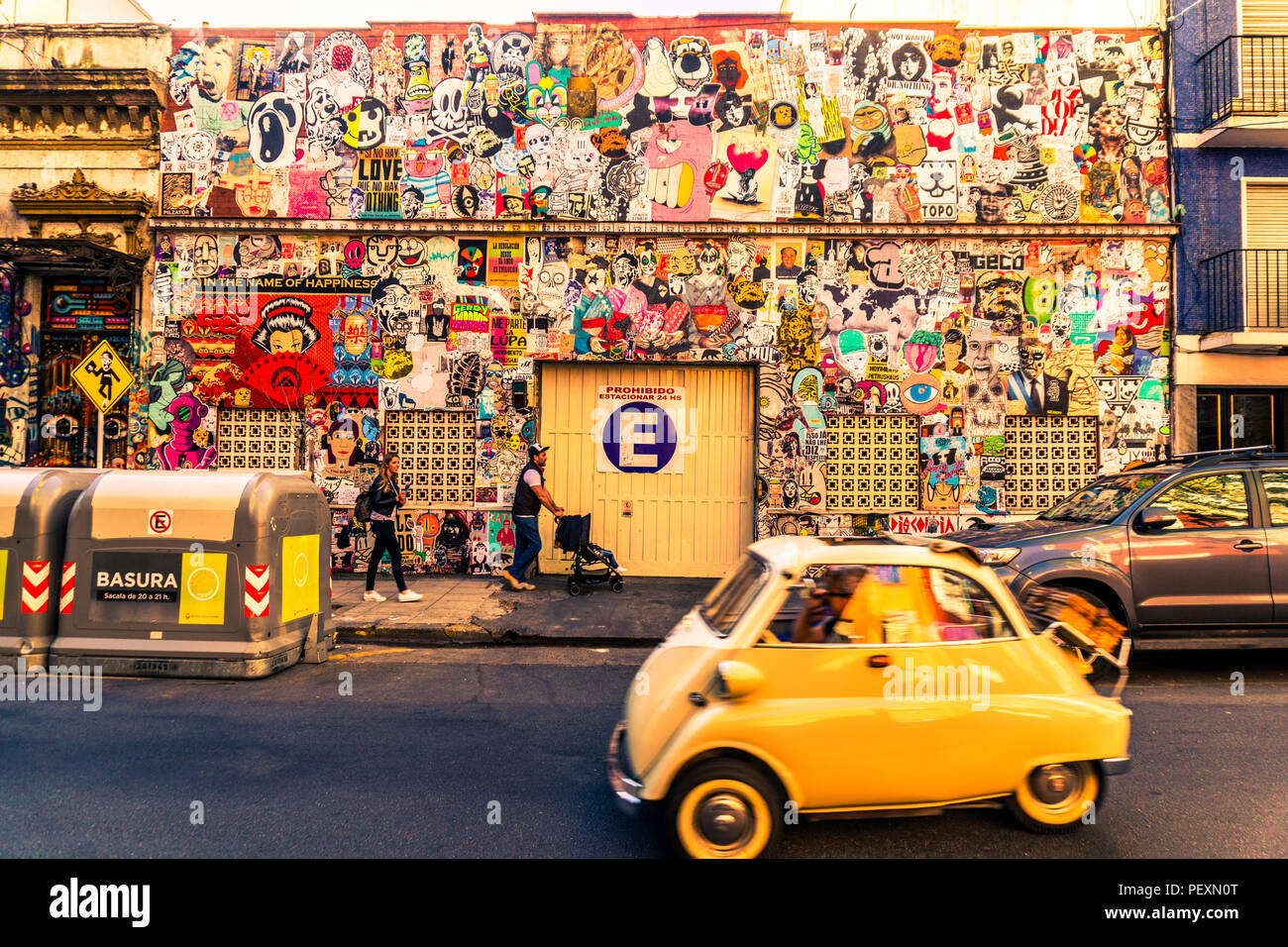 Street Scene, Palermo Soho, Buenos Aires, Argentinien Stockfoto