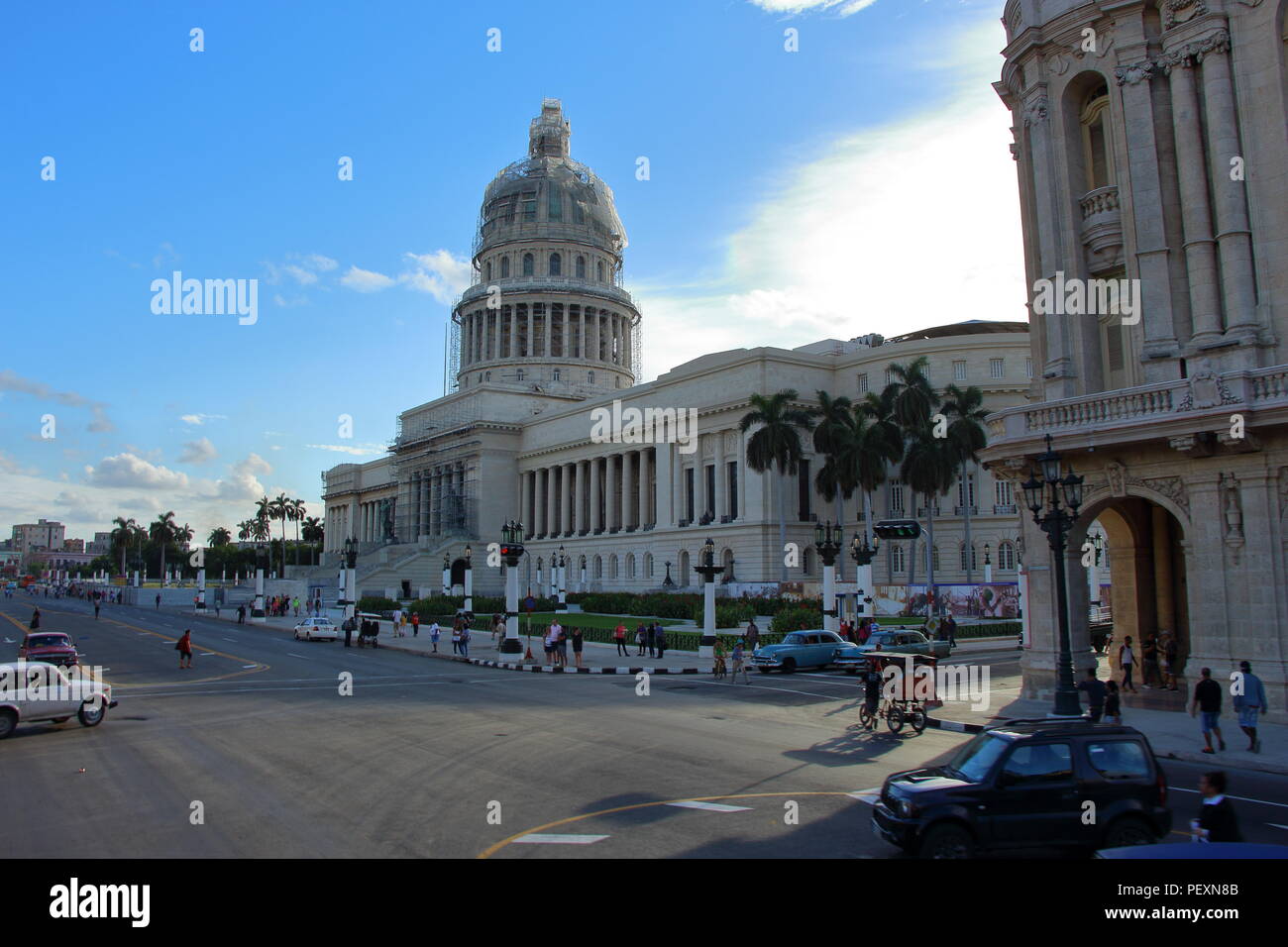 Nationale Kapitol als El Capitolio in Havanna, Kuba Ehemals der Sitz der Regierung in Kuba, bis die Kubanische Revolution bekannt Stockfoto