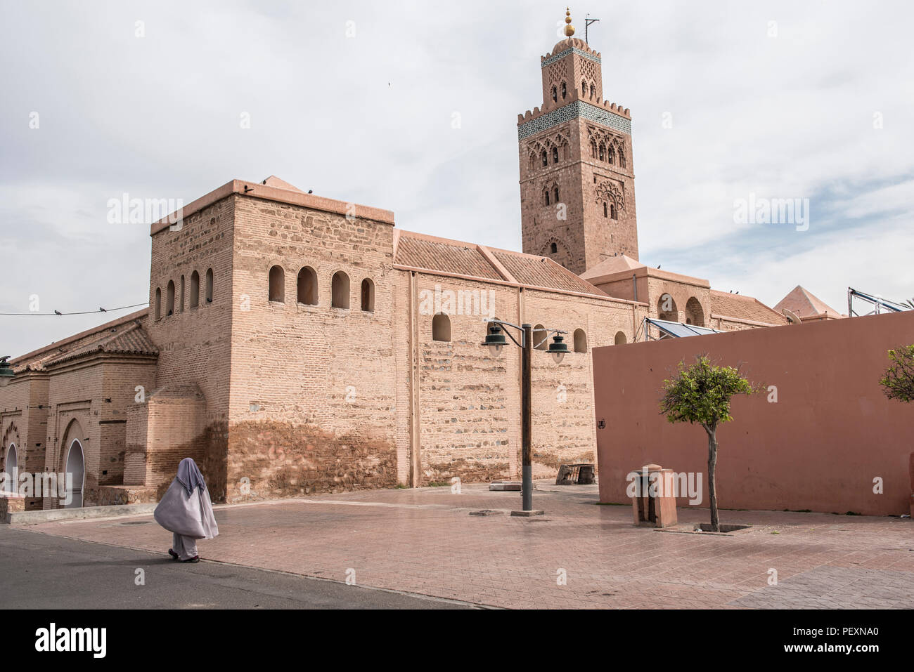 Koutoubia Moschee in Marrakesch, Marokko Stockfoto