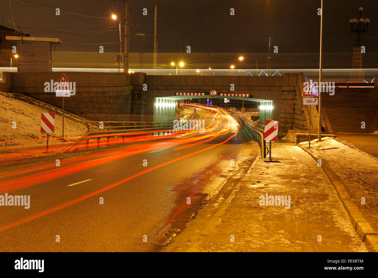 Verkehr, Riga, Lettland Stockfoto