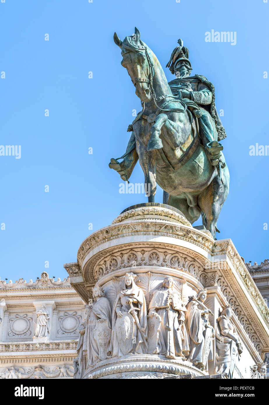 Auf dem Kapitol in Rom Stockfoto