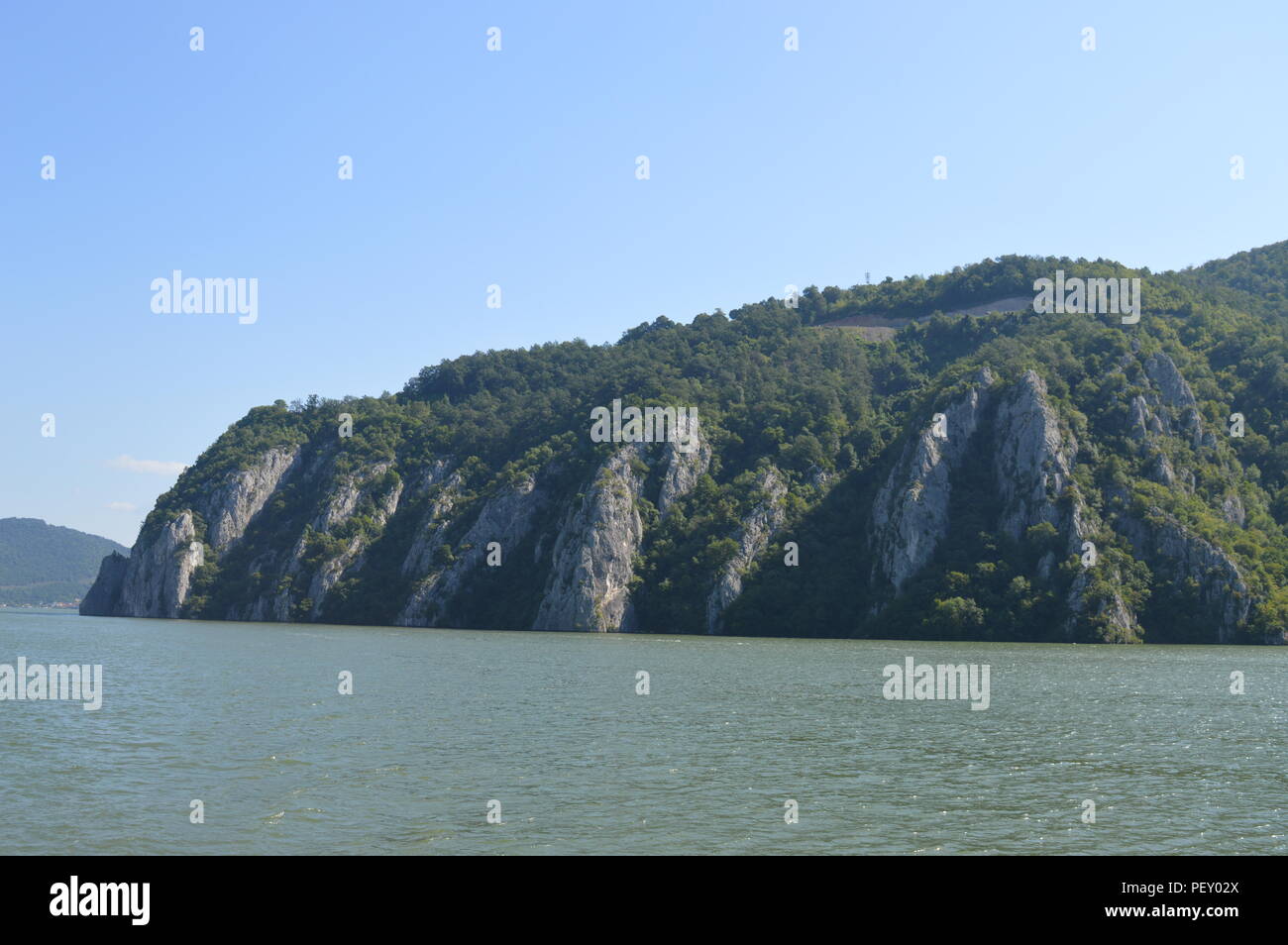 Donau-Fluss-Ufers Stockfoto