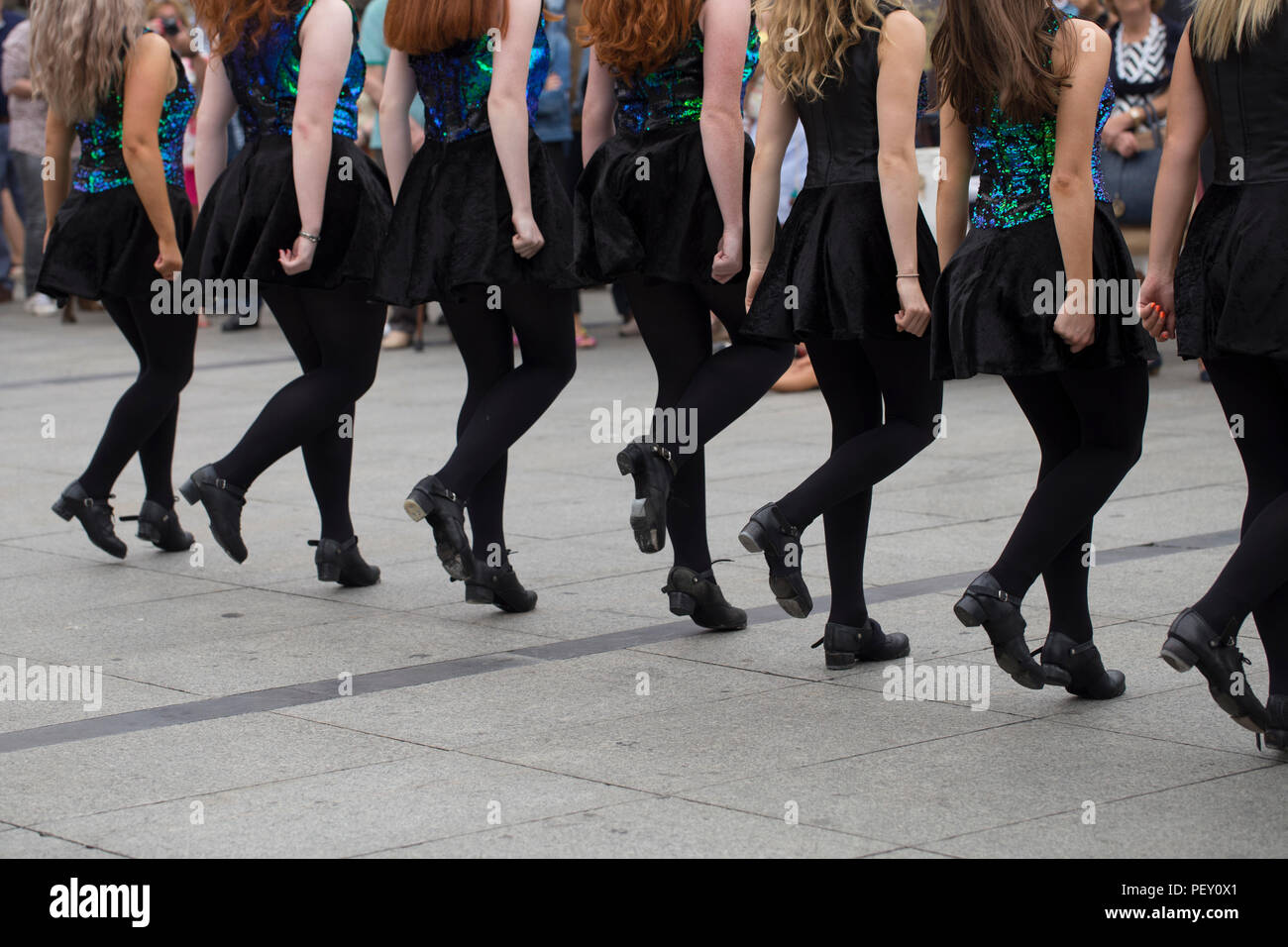 Irish Dancers Stockfoto