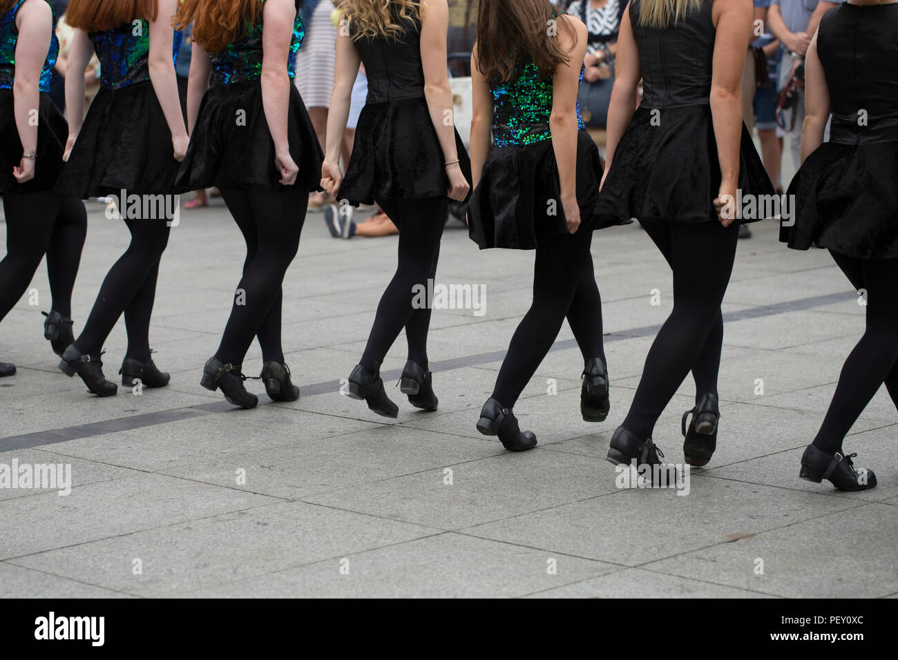 Irish Dancers Stockfoto