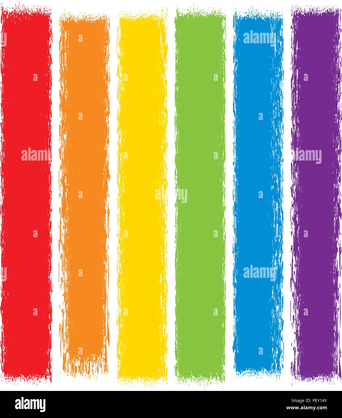Vektor bunten Hintergrund Banner, Sammlung von Grunge lackiert Designs. Abstrakte Farbe Streifen auf weißem Hintergrund. creative Graphic Design Stock Vektor