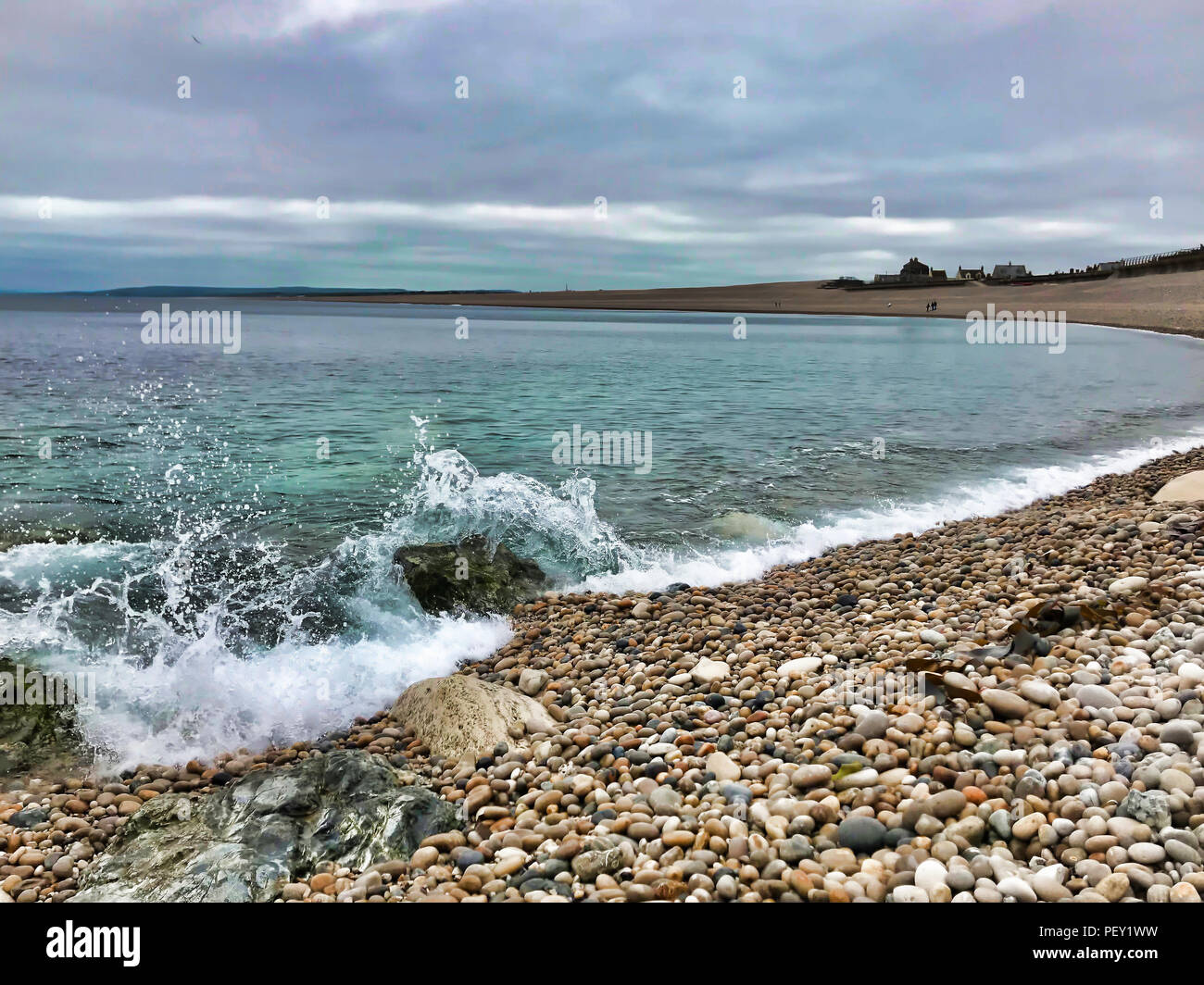 Pebble Beach Dorset UK Stockfoto