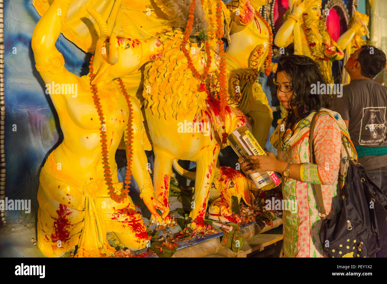 Durga Puja, Dhaka 1017 Stockfoto