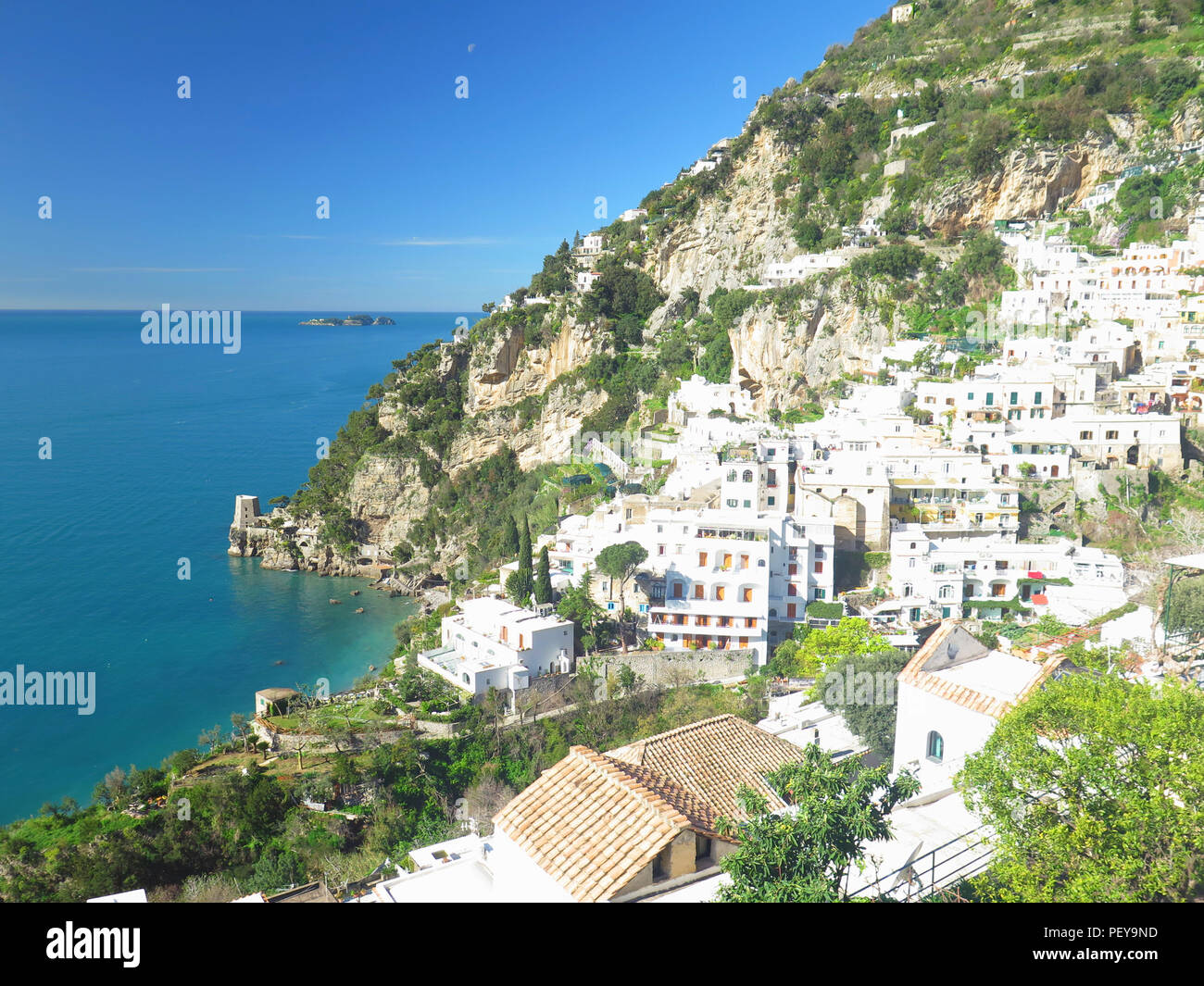 Positano, Italien Amalfiküste (Costiera Amalfitana), Kampanien, Italien, Stockfoto