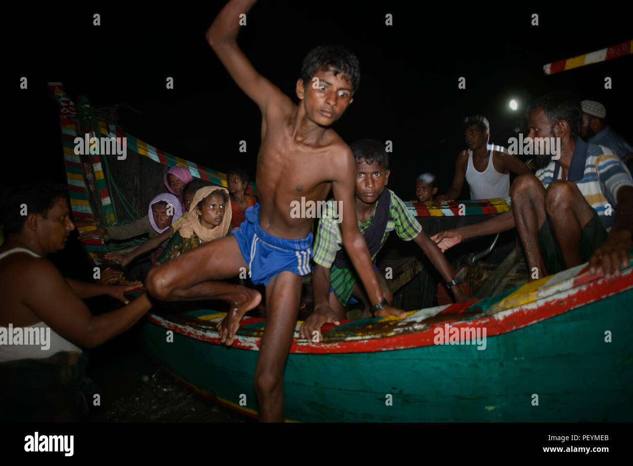 Rohingya Flüchtlingskrise Stockfoto