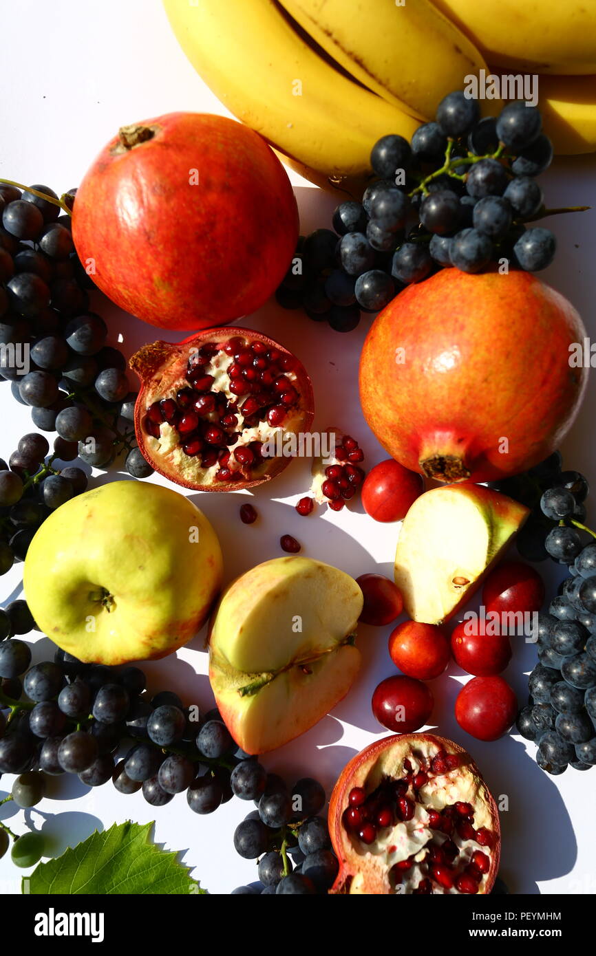 Essen: frische Sommer Früchte Stockfoto