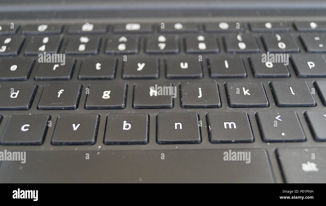 Laptop-Tastatur Stockfoto