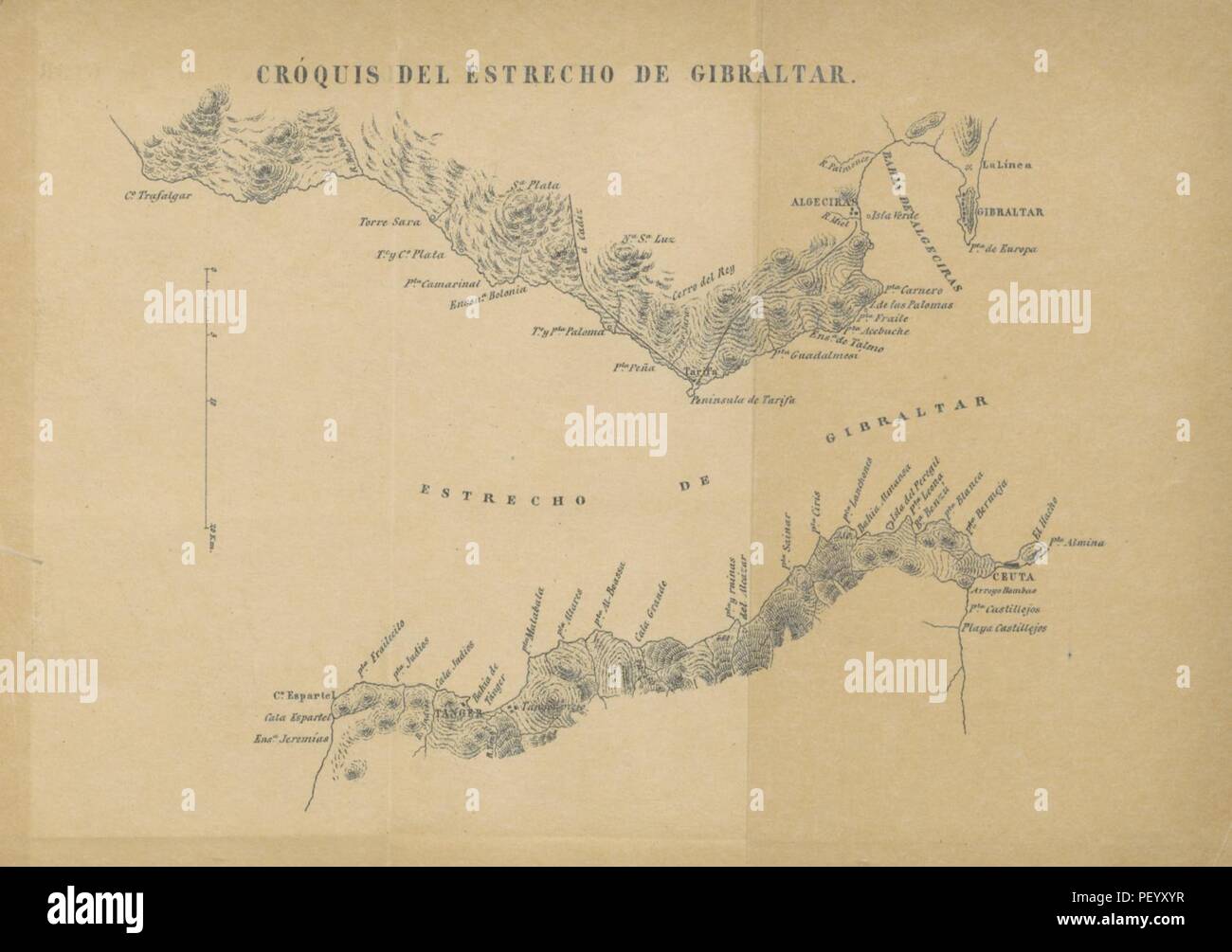 Bild von Seite 151 "Importancia Militar de Gibraltar-Verhältnis de que dispone España para anularla. [Mit maps.]' Stockfoto