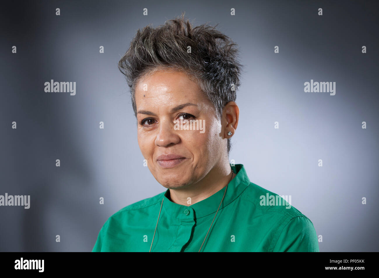 Edinburgh, Großbritannien. 18 August, 2018. Mandy Theresa O'Loughlin, professionell als Bausatz De Waal bekannt, ist ein Britischer/Irischer Schriftsteller. Dargestellt an der Edinburgh International Book Festival. Edinburgh, Schottland. Bild von Gary Doak/Alamy leben Nachrichten Stockfoto