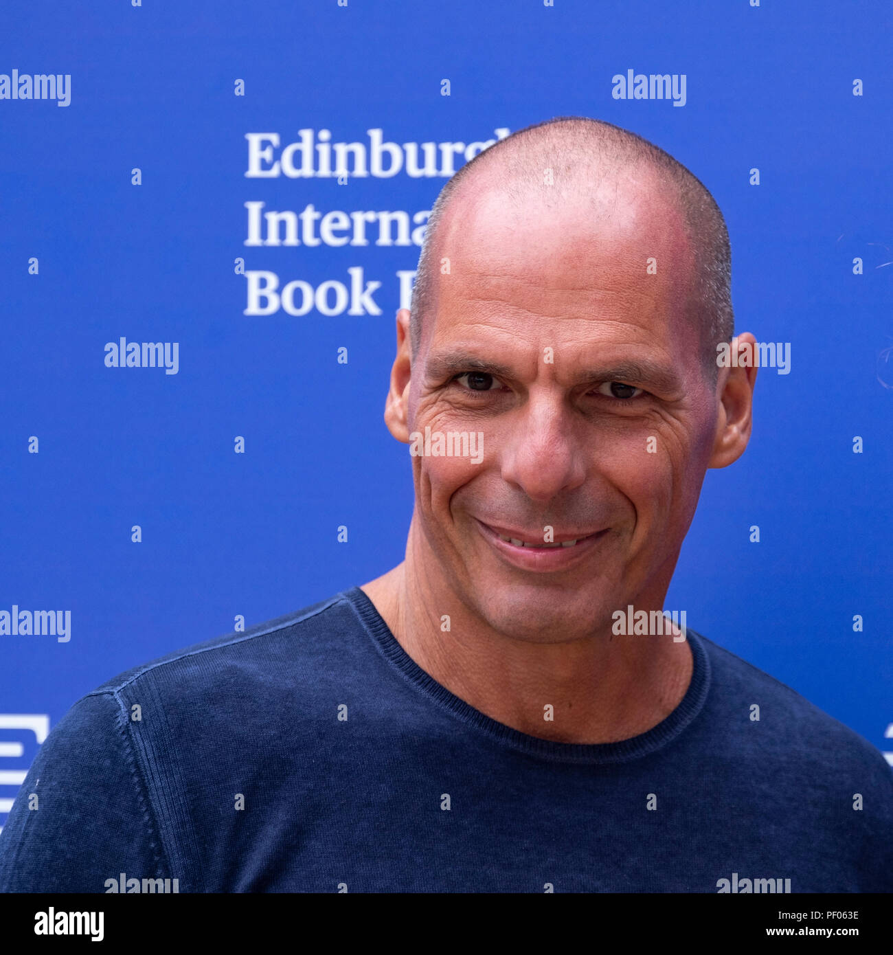 Edinburgh, Schottland, Großbritannien; 18. August 2018. Abgebildet; Yanis Varoufakis ehemaliger Griechischer Finanzminister. Credit: Iain Masterton/Alamy leben Nachrichten Stockfoto