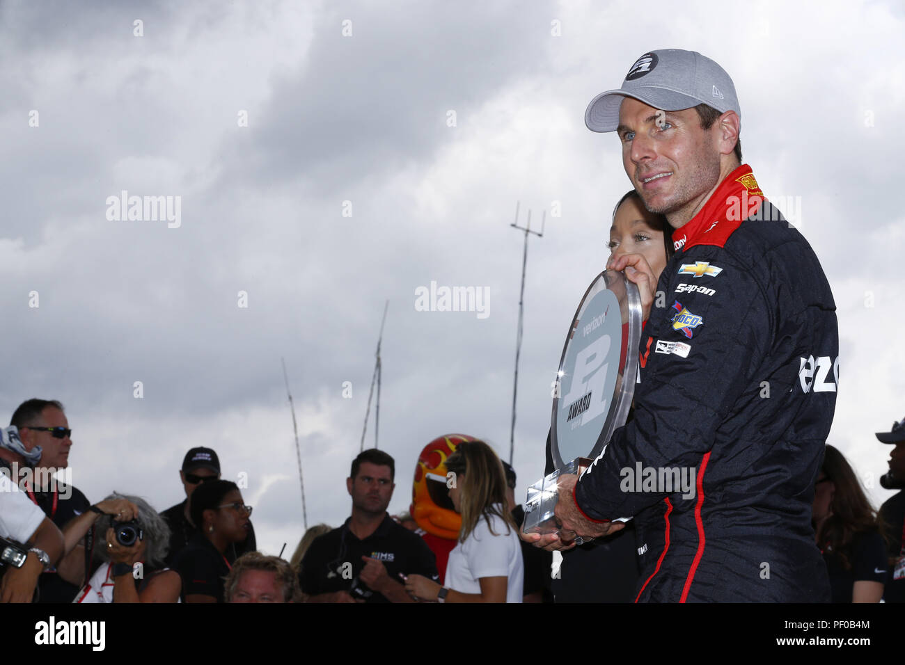 Lange Teich, Pennsylvania, USA. 18 Aug, 2018. Wird die Stromversorgung (12) von Australien gewinnt die Pole für die ABC-Versorgung 500 bei Pocono Raceway in langen Teich, Pennsylvania. Quelle: Chris Owens Asp Inc/ASP/ZUMA Draht/Alamy leben Nachrichten Stockfoto