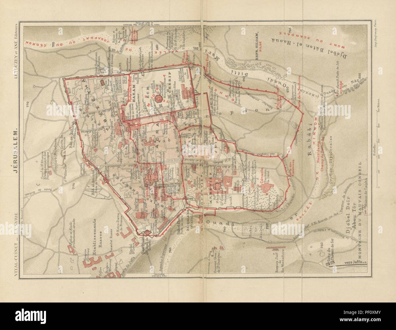 Bild von Seite 317 DES yrie, Liban et Palästina. Géographie administrative, Statistique, beschreibende et Raisonnée. [Mit maps.]' Stockfoto