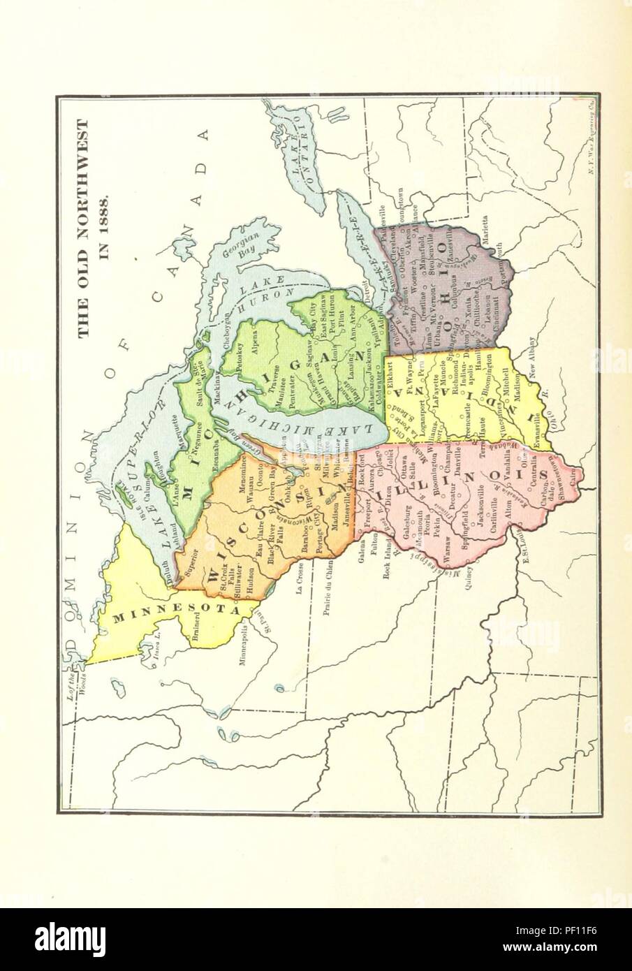 Bild von Seite 428 "der alte Nordwesten, mit Blick auf die dreizehn Kolonien, die von der Royal Charter" Stockfoto